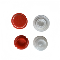 Couvercle en plastique de bec facile rond de la coutume 57mm de couleur d'usine pour des boîtes de conserve