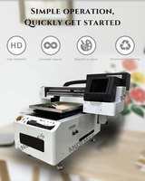 Printer UV Flatbed A2 4050 Dual Xp600 Printhead untuk Casing Ponsel, Koper, Kaca, Printer Inkjet Industri Ukuran Kecil