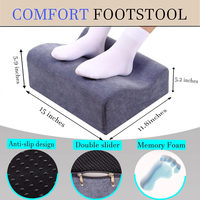 Repose-pieds sous le bureau, pédale lavable pour chaise de bureau, chaise de jeu, repose-pieds en mousse à mémoire de forme, pliable, multifonctionnel