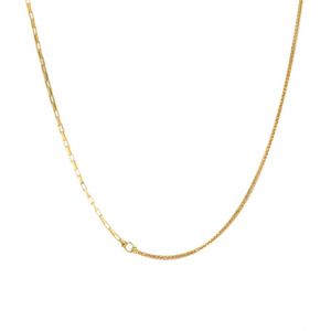 Collar de Cadena de Eslabones de Plata de Ley 925 con Baño de Oro de 18K, Diseño Nuevo de Dylam, Resistente al Deslustre y a la Decoloración, para Mujer - Product Image 1