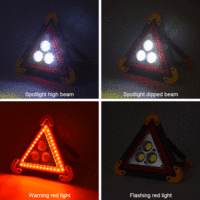 Panneaux de signalisation Triangle d'avertissement Led feux de signalisation de sécurité véhicule Accident résistant à l'eau antichoc Portable personnalisé bord de la route