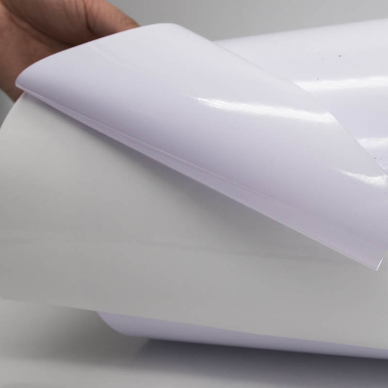 White PVC Self-Adhesive Film Sticker High Opacity for Covering Old Marking Surface Label
