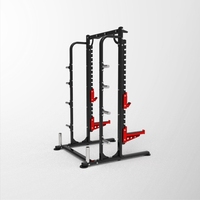 Rack de musculation semi-enclos avancé, combinant rack à squats et machine Smith multifonctionnelle pour la maison, avec système de verrouillage de sécurité, pour Cross Fit, entraînement des bras et du dos, en acier au carbone