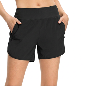 High-<b>Waisted</b> 100% Cotton Shorts <b>Elastic</b> Button Stretch Plus Size Casual Regular Fit Hot Shorts Side Slit Quick Dry - Product Image 1