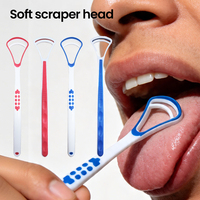 Limpiador de Lengua, Raspador de Lengua Reutilizable de Grado Alimenticio, Cepillo para Lengua para Higiene Bucal, Eliminador de Mal Aliento, Venta al por Mayor, Certificado por la FDA y la CE