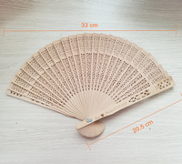 Kipas Tangan Kayu Lipat Motif Bunga Wangi untuk Souvenir Pernikahan, Kipas Tangan Kayu Berenda, Kipas Cina Lipat