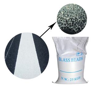 Perlas de Vidrio Transparentes Estándar HUA QUN, Perlas de Vidrio Redondas, Perlas de Vidrio Blancas Reflectantes para Señalización Vial - Product Image 1