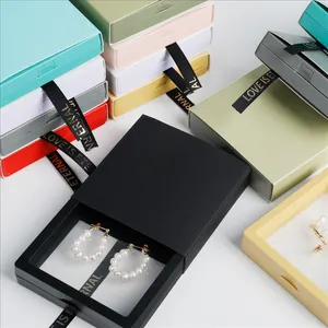 Transparent 3D Floating Frame Jewelry Box Storage Necklace Ring Box Pe Film Suspension Packaging Box