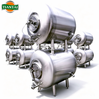 Cuve de conditionnement de bière horizontale en acier inoxydable à double enveloppe de 1800 L