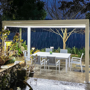 Pergola à lames LFL Protection contre le soleil et la pluie Balcon Moderne Luxe Aluminium Gazebo extérieur - Product Image 3