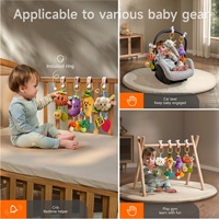Jouets à suspendre en peluche pour bébés Tumama, hochets doux en forme de fruits, anneaux de dentition pour bébés, légumes colorés à fort contraste, hochets en peluche pour berceau