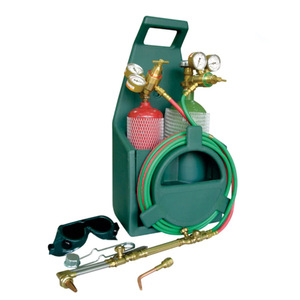 Portable Acetylene Oxygen Cutting Brazing <b>Welding</b> <b>Kit</b> CFWELD Brass Injector Type American Specification - Product Image 1