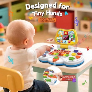 Machine d'apprentissage multifonctionnelle pour bébé Jouet électronique musical pour piano et clavier Machine d'étude Jouets avec lumières et sons - Product Image 2