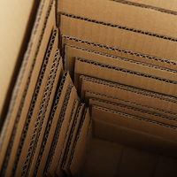 Boîtes d'Expédition Personnalisées avec Logo Imprimé, Ondulées et Recyclables, en Carton Marron Résistant pour Déménagement