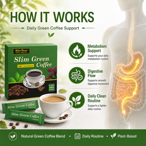 Caffè <span class=keywords><strong>Verde</strong></span> Snellente alle Erbe Naturali per Dieta Sana e Controllo del Peso in Polvere Istantanea al Ganoderma per Perdita di Peso - Product Image 4