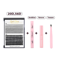 Extensions de cils en faux fourrure de renard colorées et vibrantes, biologiques, véganes, écologiques, assorties, variées, pour Halloween, cosplay, déguisement amusant