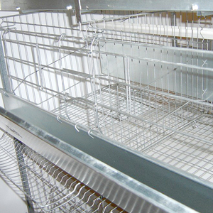 Gabbia per Polli/Uccelli a 3 Livelli a Prezzo Competitivo, Fornitura Diretta dalla Fabbrica, in Acciaio a Basso Tenore di Carbonio, 5 Nidi con Rete Metallica Saldata a Fori Quadrati - Product Image 4