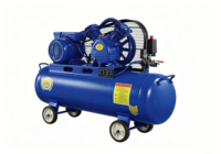 Compresseur d'air à piston haute pression portable en cuivre pur 8 bars 1,5 kW V-0,17, usage industriel, entraînement par courroie