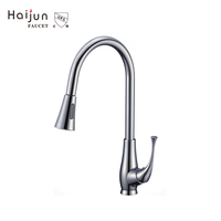 Robinet pour évier de cuisine chinoise, robinet de cuisine moderne à haut arc à poignée unique, robinet de cuisine à trou unique de retrait