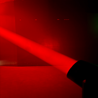 Projecteur de scène professionnel à tête mobile LED 180W avec gobos rotatifs et prisme à 18 facettes pour DJ, club et location événementielle