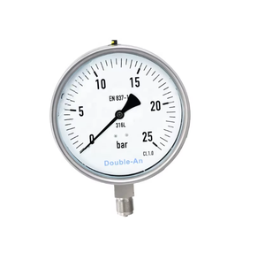 مقياس ضغط من الفولاذ المقاوم للصدأ ، مقياس ضغط رقمي عالي للزيت الهيدروليكي ، مقياس ضغط مانومتر - Product Image 2