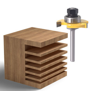 Lot de <span class=keywords><strong>6</strong></span> fraises <span class=keywords><strong>à</strong></span> <span class=keywords><strong>rainurer</strong></span> réglables pour le travail du bois, fraises <span class=keywords><strong>à</strong></span> <span class=keywords><strong>rainurer</strong></span> en T avec roulement pour rainurage, outils de bricolage pour le travail du bois - Product Image 5