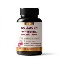 Complément alimentaire antioxydant pour femmes, collagène avec biotine et multivitamines, 60 gélules, marque privée