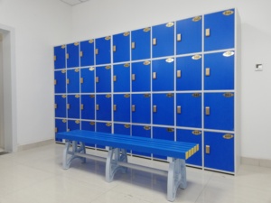 JMDS-105 pvc एब्स प्लास्टिक लॉकर कैबिनेट 5 दरवाजे/कॉलम 3-5 कॉलम एक यूनिट स्विमिंग पूल स्पा स्कूल के लिए अनुकूलन लॉक - Product Image 5