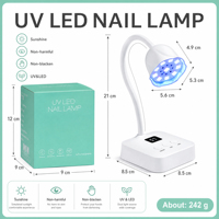 Lampe à ongles UV LED mini professionnelle - Séchoir à ongles portable pour un durcissement rapide - Lampe UV LED rechargeable par USB pour les ongles