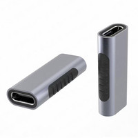 Adaptador de Extensión de Caja de Aluminio Estándar 31 con Conector USB Tipo-C Hembra a Hembra para Tarjetas SD, Compatible con CF/CF y Transmisión de Video