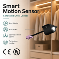 Interrupteur à détecteur de mouvement PIR pour armoire, contrôle centralisé filaire, éclairage LED 12V 24V, garantie 3 ans FREE-38B-23