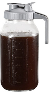 Limonade grande bouche large 64 32 oz pot Mason bouteille de café couvercle hermétique verre à thé glacé buveur étanche - Product Image 5