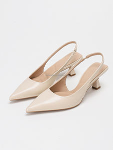 Escarpins Simples et Élégants à Bout Pointu, Sandales Compensées Mates, Rehaussant la Silhouette pour <span class=keywords><strong>Femme</strong></span> - Product Image 2