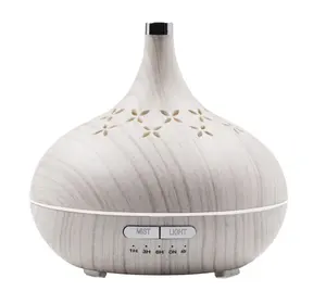 Ultrasonic Air Humidifier Nano Aroma Diffuser from China Factory Usb Tabletop / Portable 400ml Wood grain OEM nebulized
