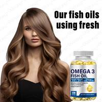 Gélules d'huile de poisson Oméga 3 en marque blanche OEM ODM 1000mg EPA DHA pour la santé cardiaque, cérébrale et oculaire, complément alimentaire en vrac, vente en gros, Halal