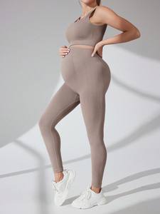 3048 Одежда для беременных и йоги с завышенной талией бесшовный спортивный костюм для женщин - Product Image 2