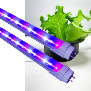 hydroponics seedling clone led grow light tube bar t5 t8 tube 15w 400nm 500nm