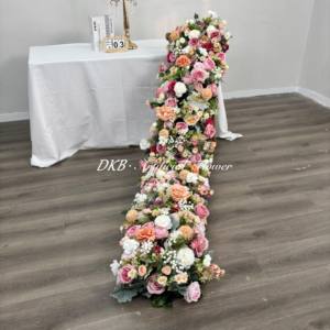 <span class=keywords><strong>Corredor</strong></span> De Flores Artificial colorido personalizado 200*40cm <span class=keywords><strong>corredor</strong></span> Floral para decoración de mesa Flores De Casamento <span class=keywords><strong>Corredor</strong></span> - Product Image 2