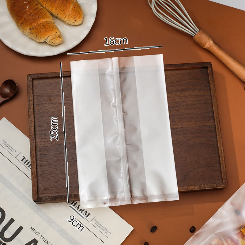 Transparent  (seal with sticker or heat-sealing machine)