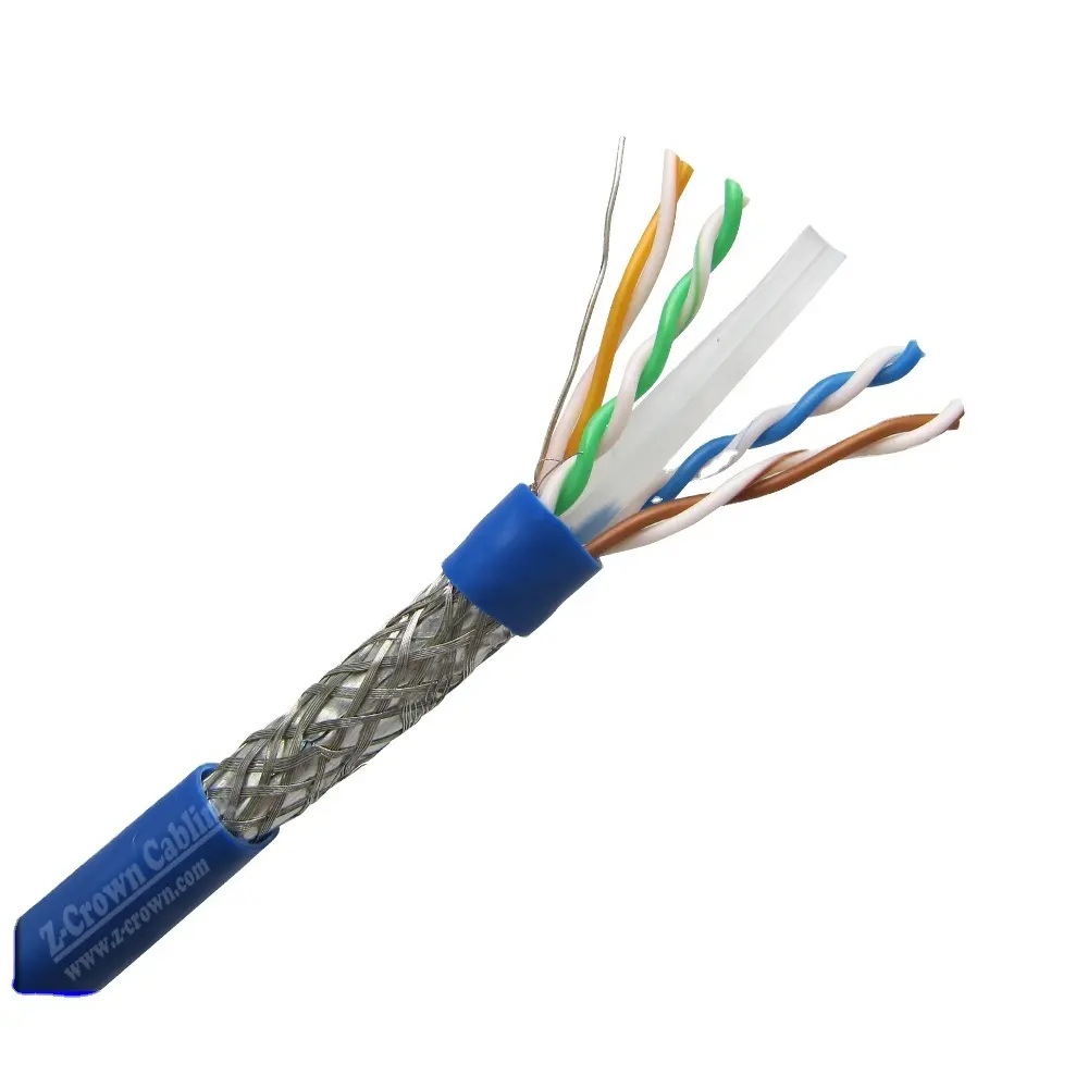 26AWG cabo interno de 6 polegadas com red de redireção automática de rede ftp dupla cat6 16