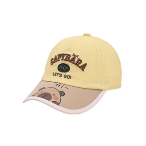 Hot Selling Capybara Embroidered Kids' Promotional Baseball Caps