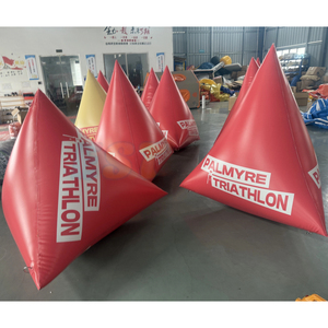 <span class=keywords><strong>Bouée</strong></span> <span class=keywords><strong>gonflable</strong></span> triangulaire pour course en eau libre, équipement de jeu aquatique amusant pour la course ou la navigation - Product Image 2