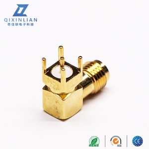 Chất lượng cao bền góc bên phải <span class=keywords><strong>SMA</strong></span> nữ Jack PCB kết nối đồng trục RF kết nối - Product Image 2
