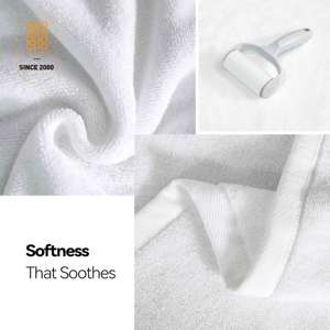 Bán Buôn Sang Trọng 500gsm Bông Khăn Tay Trắng Terry Khăn Nhanh Chóng-Khô Rắn Màu Dệt Biểu Tượng Tùy Chỉnh 5 Sao Khách Sạn Chất Lượng - Product Image 6