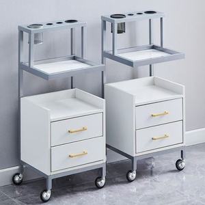 รถเข็นจัดแต่งทรงผมเคลื่อนที่คุณภาพสูง ทำจากโลหะ สำหรับร้านตัดผมและเฟอร์นิเจอร์ร้านเสริมสวย - Product Image 6