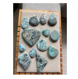 Prix de gros du Japon pour les fournitures de fabrication de bijoux, pierres précieuses naturelles Larimar en vrac, originales - Product Image 1