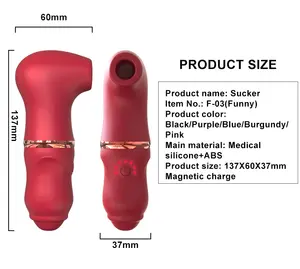 2022 뜨거운 판매 실리콘 성인 장난감 자석 충전 G 스팟 자극 질 마사지 클리토리스 흡입 진동기 섹스 토이 여성
