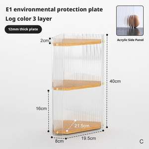 Le nouveau support de rangement triangulaire minimaliste pour salon convient pour placer des livres, de petites décorations, etc. - Product Image 3