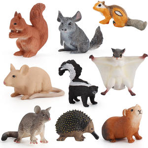 Lelewu iluminación <span class=keywords><strong>animal</strong></span> salvaje modelo conejillo de indias ratón topo ardilla PVC decoración de mano sólida - Product Image 2