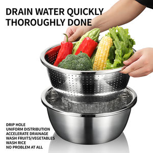 YITIAN mutfak mikro delikli süzgeç süzgeçler Metal süzgeç sepeti boşaltma yıkama yıkama ile - Product Image 3